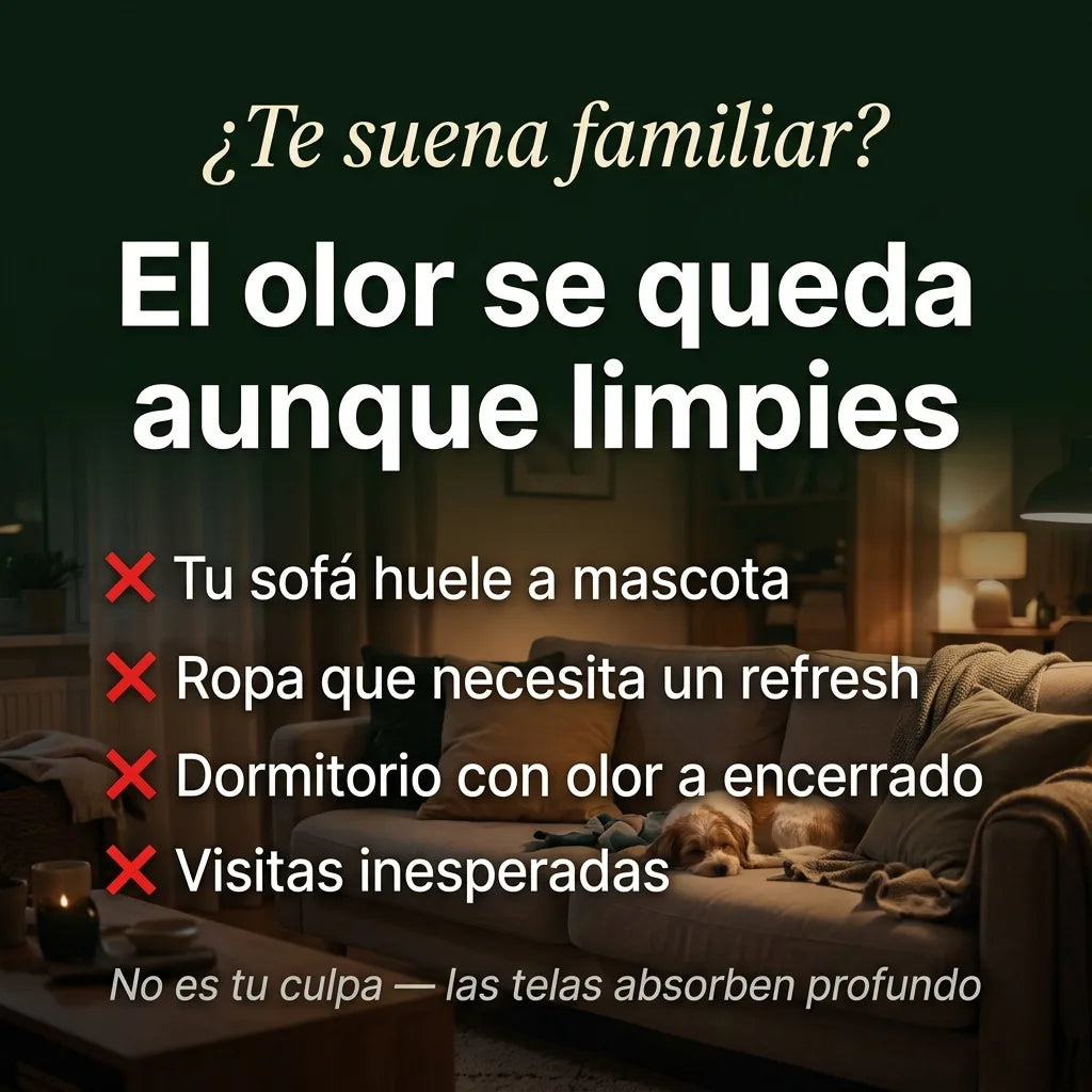 El olor se queda aunque limpies
